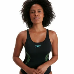 Speedo Black Placement Muscleback Swimsuit -Speedo shop unnamed file 104