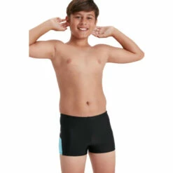 Speedo shop 10 Speedo Black Boom Logo Swim Shorts