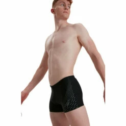 Speedo Black Medley Logo Aquashort Swim Shorts