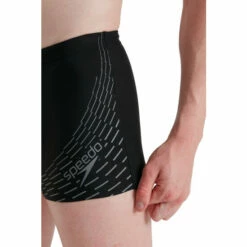 Speedo Black Medley Logo Aquashort Swim Shorts -Speedo shop unnamed file 1114