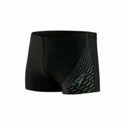 Speedo Black Medley Logo Aquashort Swim Shorts -Speedo shop unnamed file 1117