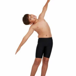 Speedo Black Boom Logo Splice Jammer Swim Shorts -Speedo shop unnamed file 1153