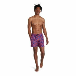 Speedo Blue Printed Leisure 16" Swim Shorts -Speedo shop unnamed file 1161