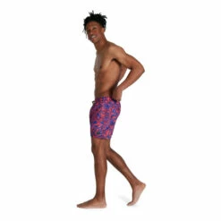 Speedo Blue Printed Leisure 16" Swim Shorts -Speedo shop unnamed file 1163