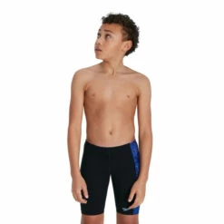 Speedo Digi Allover Panel Jammer Black Swim Shorts -Speedo shop unnamed file 1182