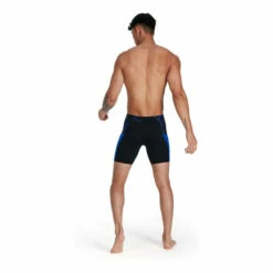 Speedo Eco Splice Mid Jammer Black Swim Shorts -Speedo shop unnamed file 1215