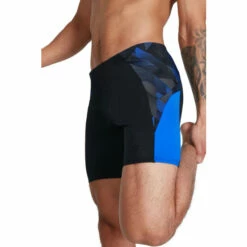 Speedo Eco Splice Mid Jammer Black Swim Shorts -Speedo shop unnamed file 1217