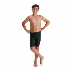 Speedo Plastisol Placement Jammer Black Swim Shorts