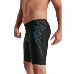 Speedo Plastisol Placement Jammer Black Swim Shorts -Speedo shop unnamed file 1228