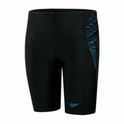 Speedo Plastisol Placement Jammer Black Swim Shorts -Speedo shop unnamed file 1232