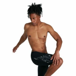 Speedo Allover V-Cut Jammer Black Swim Shorts