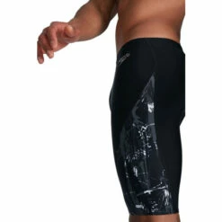 Speedo Allover V-Cut Jammer Black Swim Shorts -Speedo shop unnamed file 1259