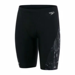 Speedo Allover V-Cut Jammer Black Swim Shorts -Speedo shop unnamed file 1260