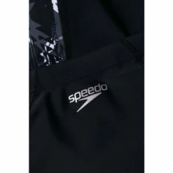 Speedo Allover V-Cut Jammer Black Swim Shorts -Speedo shop unnamed file 1261