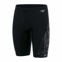 Speedo Allover V-Cut Jammer Black Swim Shorts -Speedo shop unnamed file 1262