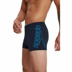Speedo Blue Boom Logo Placement Swim Shorts -Speedo shop unnamed file 1265