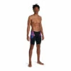 Speedo Allover Digital V-Cut Jammer Black Swim Shorts