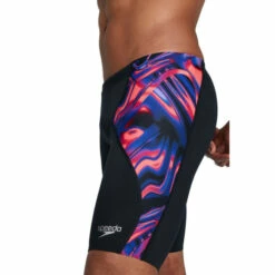 Speedo Allover Digital V-Cut Jammer Black Swim Shorts -Speedo shop unnamed file 1319