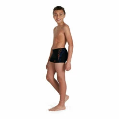Speedo Plastisol Placement Black Swim Shorts -Speedo shop unnamed file 1327