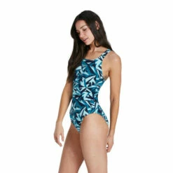 Speedo Blue Hyperboom Allover Medalist Swimsuit -Speedo shop unnamed file 135