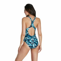 Speedo Blue Hyperboom Allover Medalist Swimsuit -Speedo shop unnamed file 136