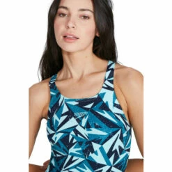 Speedo Blue Hyperboom Allover Medalist Swimsuit -Speedo shop unnamed file 138