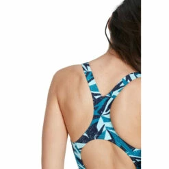 Speedo Blue Hyperboom Allover Medalist Swimsuit -Speedo shop unnamed file 139