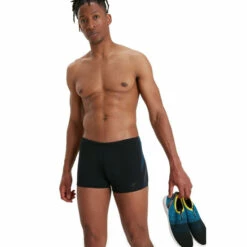 Speedo Tech Panel Aquashort Black Swim Shorts 3 Speedo Tech Panel Aquashort Black Swim Shorts -Speedo shop unnamed file 1394