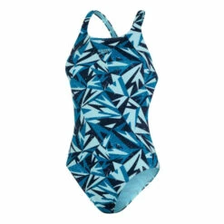 Speedo Blue Hyperboom Allover Medalist Swimsuit -Speedo shop unnamed file 140