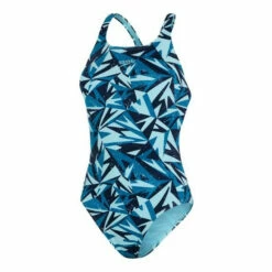Speedo Blue Hyperboom Allover Medalist Swimsuit -Speedo shop unnamed file 141