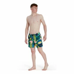 Speedo Yellow Digital Printed Leisure 16" Water Shorts