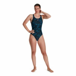 Speedo Allover Recordbreaker Black Swimsuit