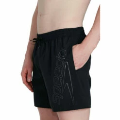 Speedo Black Boom Logo 16" Water Shorts -Speedo shop unnamed file 1459