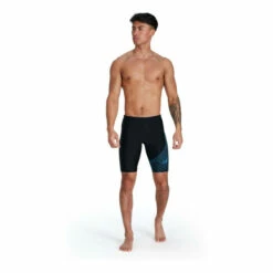 Speedo Black Medley Logo Jammer Swim Shorts