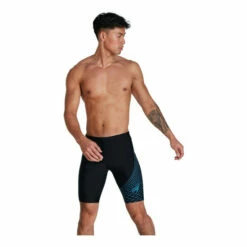 Speedo Black Medley Logo Jammer Swim Shorts -Speedo shop unnamed file 1531