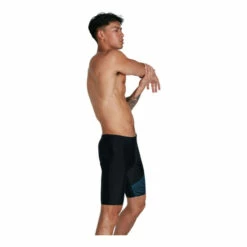 Speedo Black Medley Logo Jammer Swim Shorts -Speedo shop unnamed file 1533