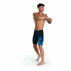 Speedo Blue Hyper Boom V-Cut Jammer Swim Shorts -Speedo shop unnamed file 1552