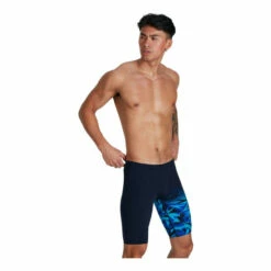 Speedo Blue Hyper Boom V-Cut Jammer Swim Shorts -Speedo shop unnamed file 1554