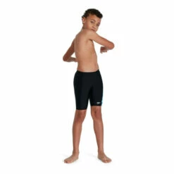 Speedo Allover Panel Jammer Black Swim Shorts -Speedo shop unnamed file 1563
