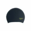 Speedo Junior Black Long Hair Cap