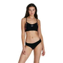 Speedo Volley Thinstrap Black Two Piece Bikini