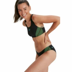 Speedo Placement Black Two Piece Bikini -Speedo shop unnamed file 1803