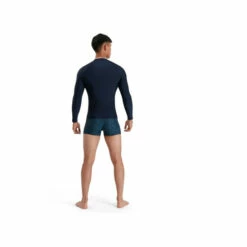 Speedo Navy Blue Long Sleeve Rash Top -Speedo shop unnamed file 1878
