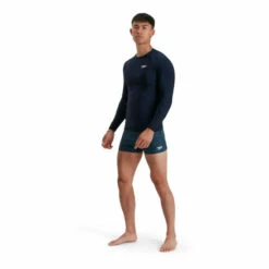 Speedo Navy Blue Long Sleeve Rash Top -Speedo shop unnamed file 1879