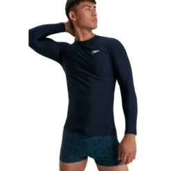 Speedo Navy Blue Long Sleeve Rash Top -Speedo shop unnamed file 1880