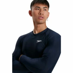 Speedo Navy Blue Long Sleeve Rash Top -Speedo shop unnamed file 1881
