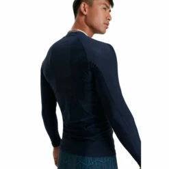 Speedo Navy Blue Long Sleeve Rash Top -Speedo shop unnamed file 1882
