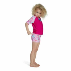 Speedo Pink Short Sleeve Printed Rash Top Set 2 Speedo Pink Short Sleeve Printed Rash Top Set -Speedo shop unnamed file 1930