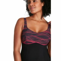 Speedo ContourLustre Printed Shaping Black Swimsuit 6 Speedo ContourLustre Printed Shaping Black Swimsuit -Speedo shop unnamed file 197