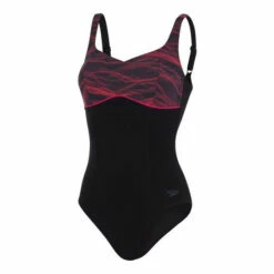 Speedo ContourLustre Printed Shaping Black Swimsuit 10 Speedo ContourLustre Printed Shaping Black Swimsuit -Speedo shop unnamed file 201